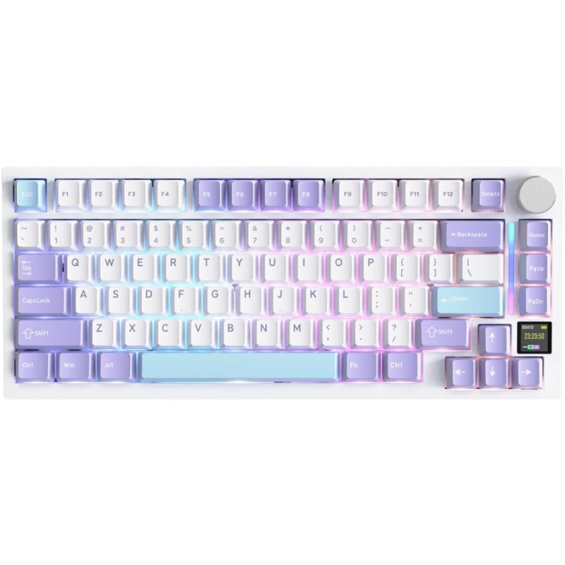 Клавіатура ігрова механічна Attack Shark X820 Ultra 81кл. RGB, Wireless, Gift Axis White