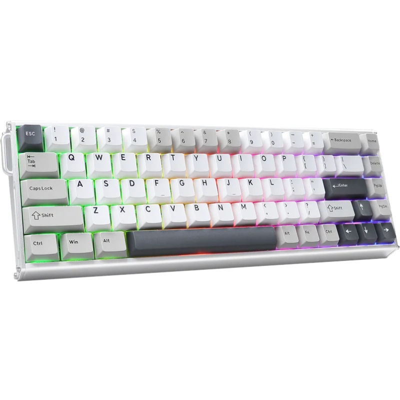 Клавіатура ігрова магнітна Attack Shark X68 Max HE 68кл. RGB, USB-C, Starlight White