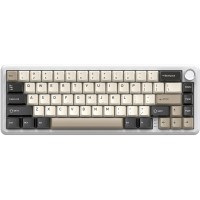 Клавіатура ігрова механічна Attack Shark X66 66кл. RGB, Wireless, Cheese White