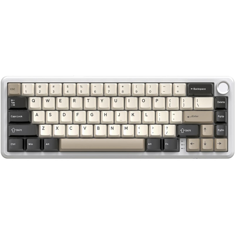 Клавіатура ігрова механічна Attack Shark X66 66кл. RGB, Wireless, Cheese White