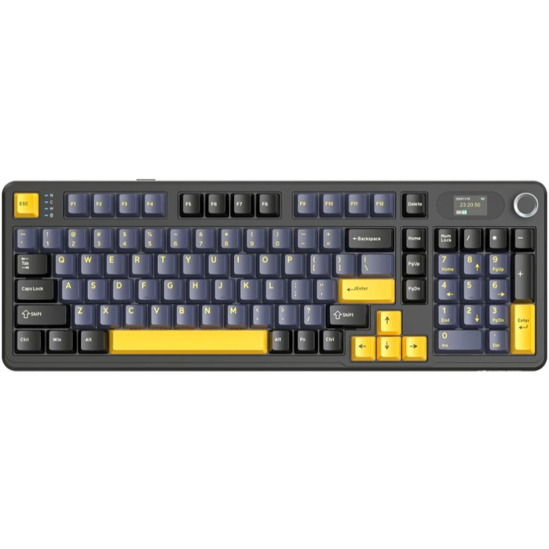 Клавіатура ігрова механічна Attack Shark X98 Pro 99кл. RGB, Wireless, TFT disp., Star Black