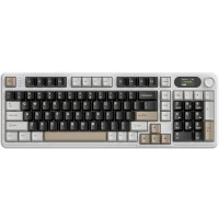 Клавіатура ігрова механічна Attack Shark X98 Pro 99кл. RGB, Wireless, TFT disp., Cheese white