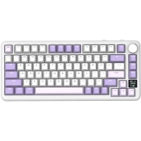 Клавіатура ігрова механічна Attack Shark X85PRO 82кл. RGB, Wireless, Lavender