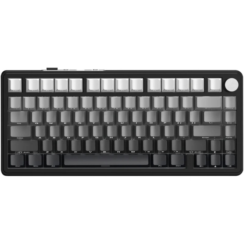 Клавіатура ігрова механічна Attack Shark X85 82кл. RGB,Wireless, White Jade перемикачі Moonlit Night
