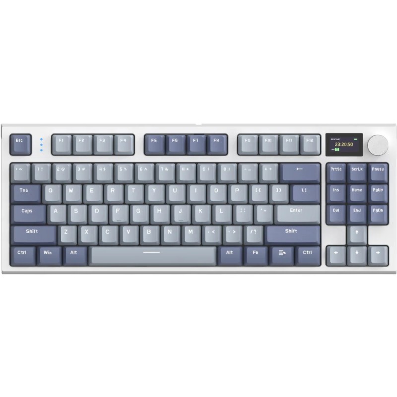 Клавіатура ігрова механічна Attack Shark K86 87кл.RGB,Wireless, Blue Whale перемикачі,Moonlit Night