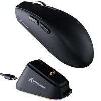 Мишка Attack Shark G3 PRO, Wireless/Bluetooth, 25000dpi. (PAW3311), 6кн., Black