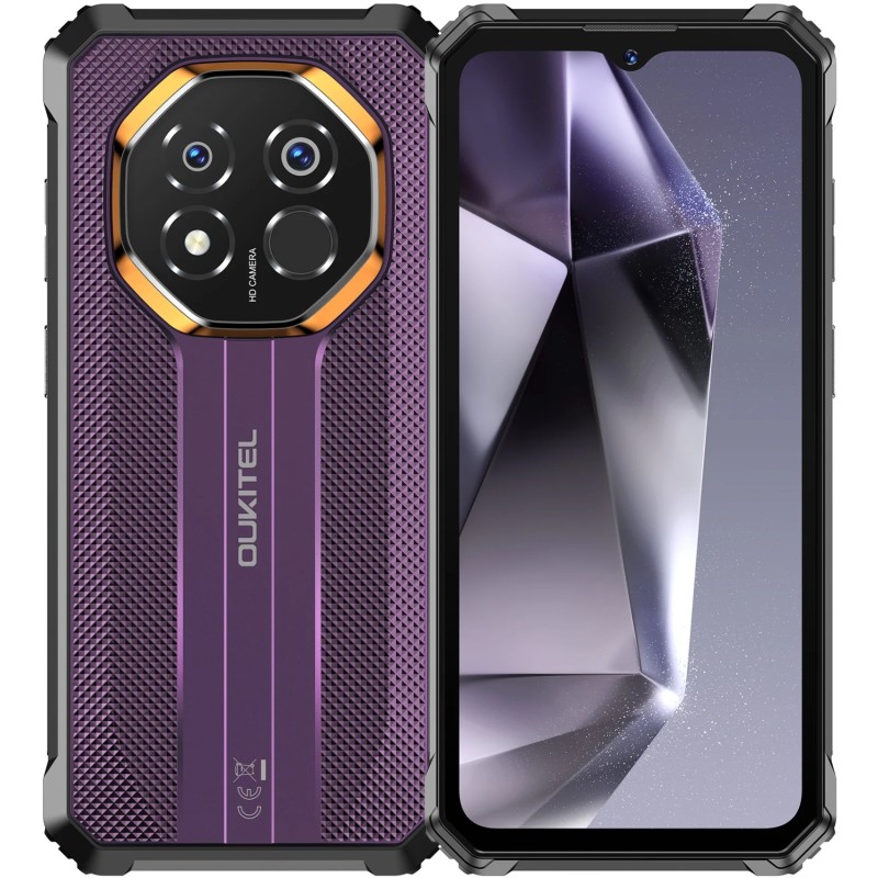 Смартфон Oukitel G7 6.52"HD /8GB/256GB/ T615 /10600mAh /64+8Мп/ IP69K /NFC Purple