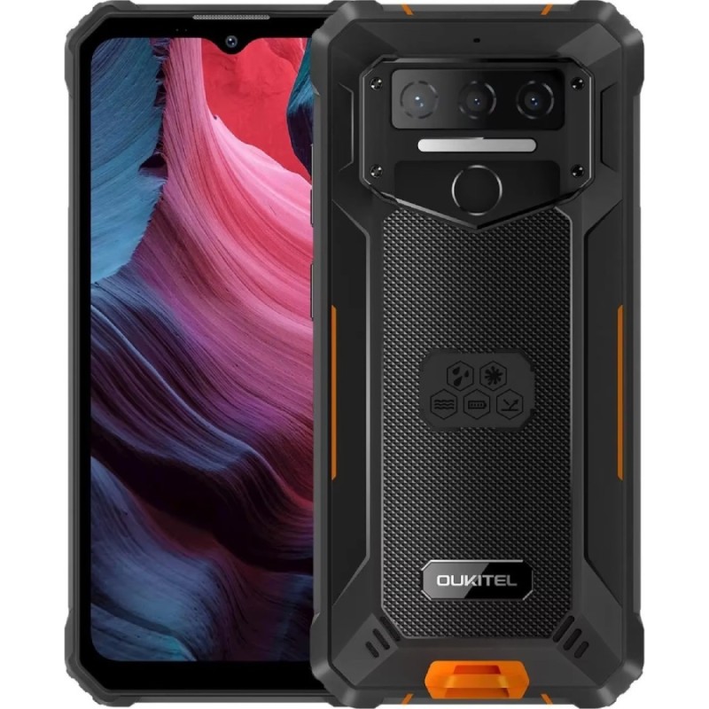 Смартфон Oukitel WP23 Plus 6.52"HD+ /4GB/128GB / T606 /10600mAh /13+5Мп/ IP69K /NFC Orange