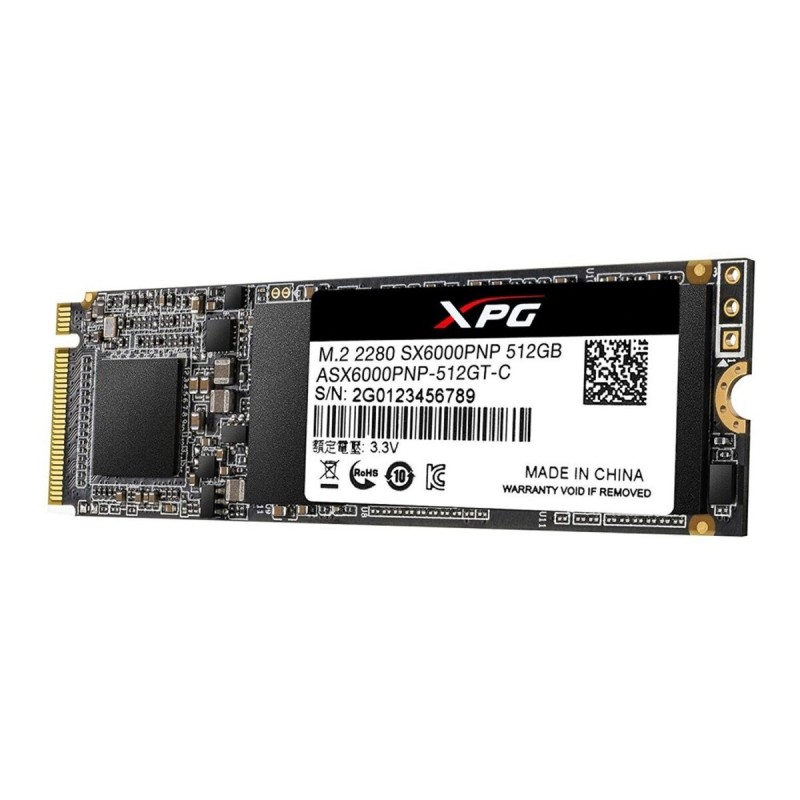 SSD M.2 ADATA XPG SX6000 Pro 512GB 2280 PCIe 3.0x4 NVMe 3D Nand Read/Write: 2100/1500 MB/sec