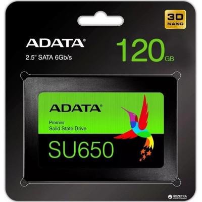 SSD ADATA Ultimate SU650 120GB 2.5" SATA III 3D NAND TLC