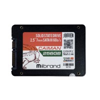 Накопичувач SSD Mibrand Caiman 256GB 2.5" 7mm SATAIII Bulk (MI2.5SSD/CA256GB)