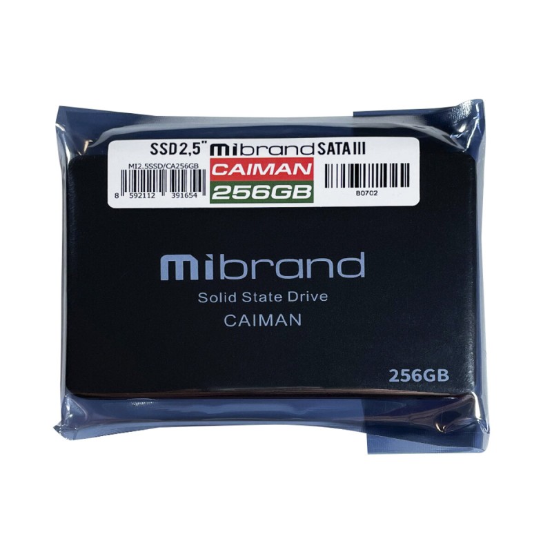 Накопичувач SSD Mibrand Caiman 256GB 2.5" 7mm SATAIII Bulk (MI2.5SSD/CA256GB)