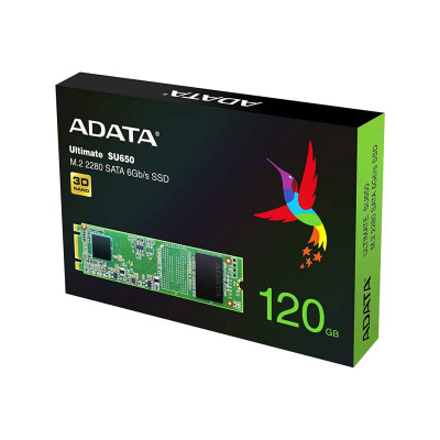 SSD M.2 ADATA Ultimate SU650 120GB 2280 SATAIII 3D Nand Read/Write: 550/510 MB/sec