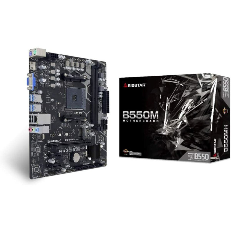 Материнская плата Biostar B550 (sAM4, AMD B550, PCI-Ex16)