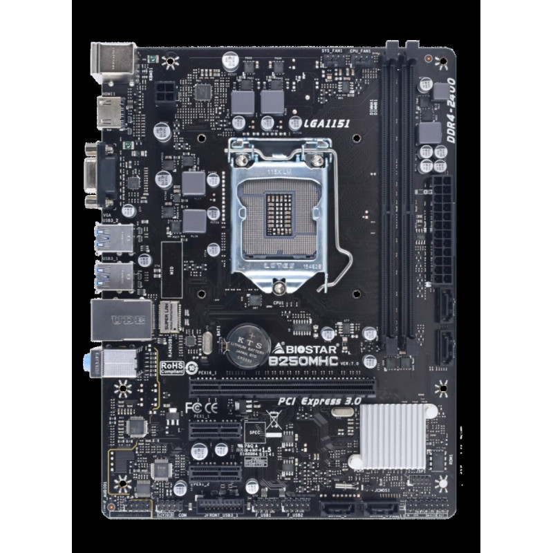 Материнская плата Biostar B250 (s1151, Intel B250, PCI-Ex16)