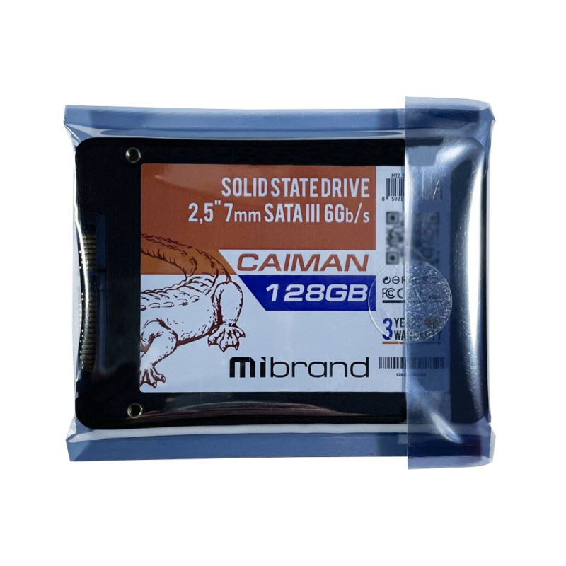 Накопичувач SSD Mibrand Caiman 128GB 2.5" 7mm SATAIII Bulk (MI2.5SSD/CA128GB)