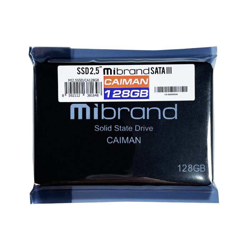 Накопичувач SSD Mibrand Caiman 128GB 2.5" 7mm SATAIII Bulk (MI2.5SSD/CA128GB)
