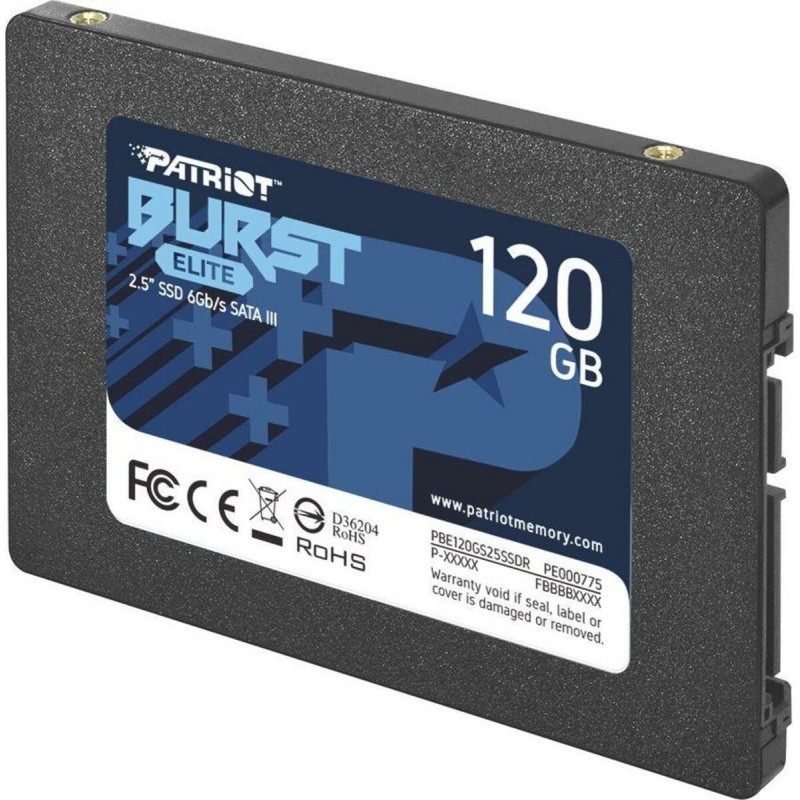 Накопичувач SSD Patriot Burst Elite 120GB 2.5" 7mm SATAIII TLC 3D (PBE120GS25SSDR)
