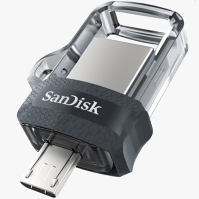 Flash SanDisk USB 3.0 Ultra Dual OTG 64Gb (150 Mb/s)