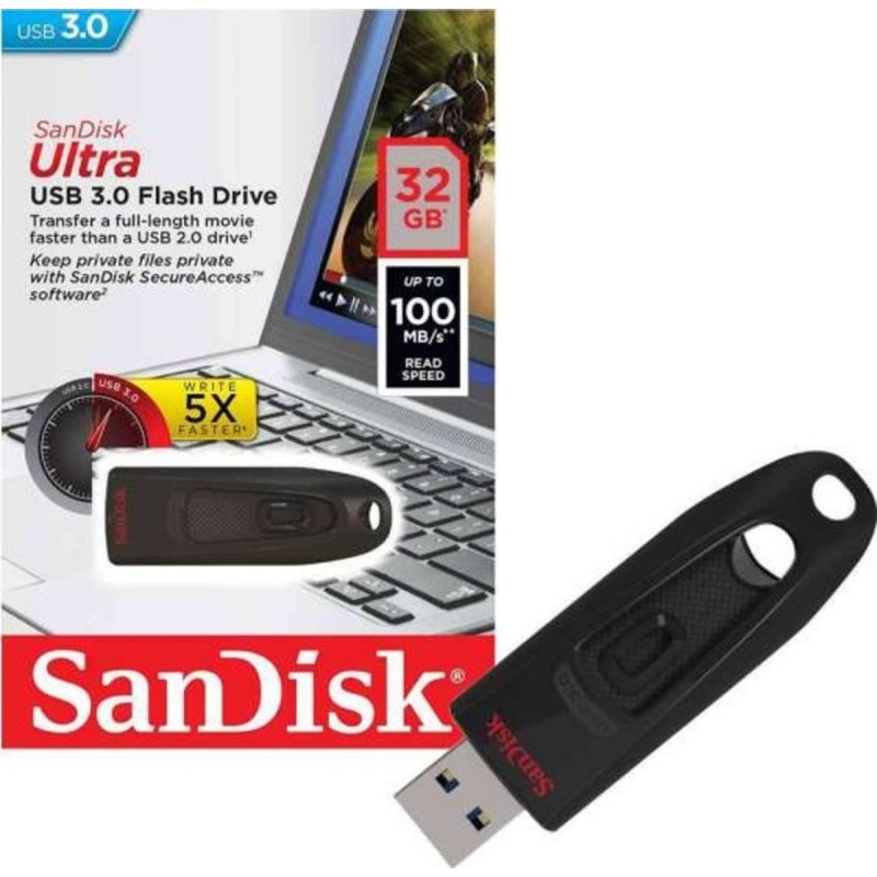 Flash SanDisk USB 3.0 Ultra 32Gb (130Mb/s)