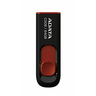 Flash A-DATA USB 2.0 C008 64Gb Black/Red