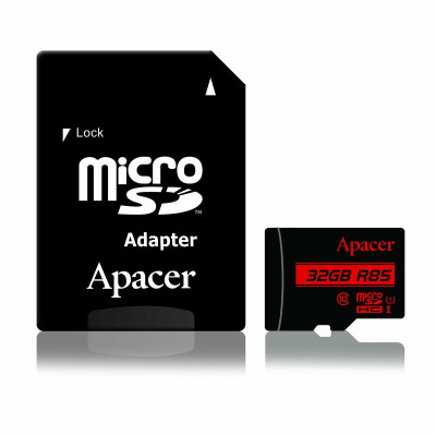 microSDHC (UHS-1) Apacer 32Gb 10 R85MB/s (adapter SD)