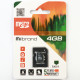 microSDHC Mibrand 4Gb class 4 (adapter SD)