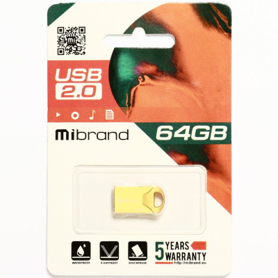 Flash Mibrand USB 2.0 Hawk 64Gb Gold