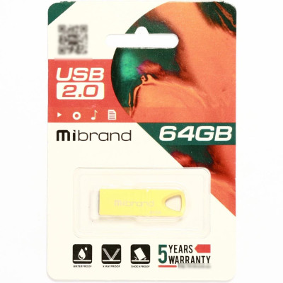 Flash Mibrand USB 2.0 Taipan 64Gb Gold