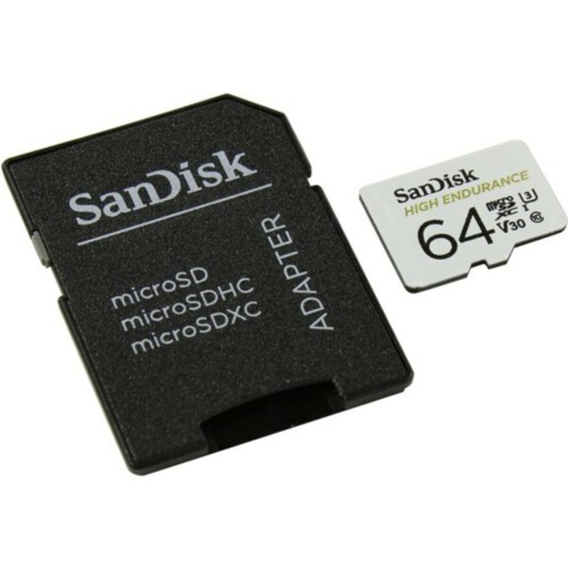 microSDXC (UHS-1 U3) SanDisk High Endurance 64Gb class 10 V30 (100Mb/s) (adapterSD)