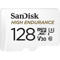 microSDXC (UHS-1 U3) SanDisk High Endurance 128Gb class 10 V30 (100Mb/s) (adapterSD)