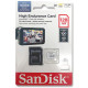 microSDXC (UHS-1 U3) SanDisk High Endurance 128Gb class 10 V30 (100Mb/s) (adapterSD)