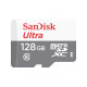 microSDXC (UHS-1) SanDisk Ultra 128Gb class 10 A1 (100Mb/s) (adapter SD)