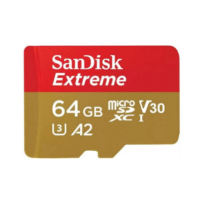 microSDXC (UHS-1 U3) SanDisk Extreme For Mobile Gaming A2 64Gb class 10 V30 (R170MB/s,W80MB/s)