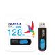 Flash A-DATA USB 3.2 UV 128 128Gb Black/Blue
