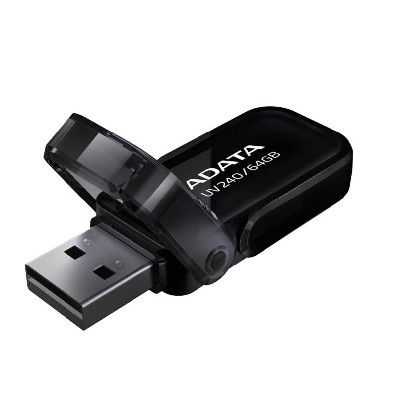 Flash A-DATA USB 2.0 AUV 240 64Gb Black