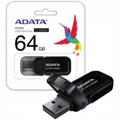 Flash A-DATA USB 2.0 AUV 240 64Gb Black