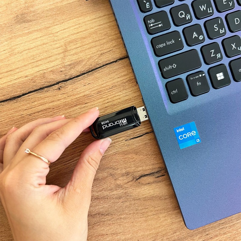 Flash Mibrand USB 3.2 Gen1 Marten 64GB Black