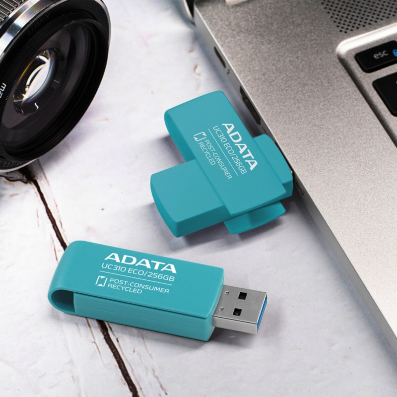 Flash A-DATA USB 3.2 UC310 Eco 64Gb Green