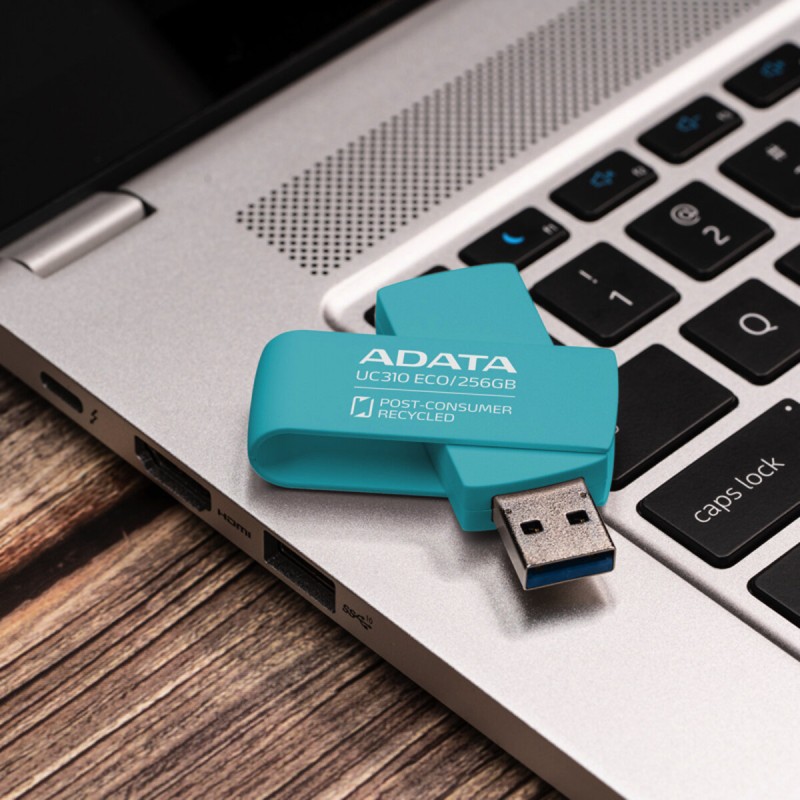 Flash A-DATA USB 3.2 UC310 Eco 256Gb Green