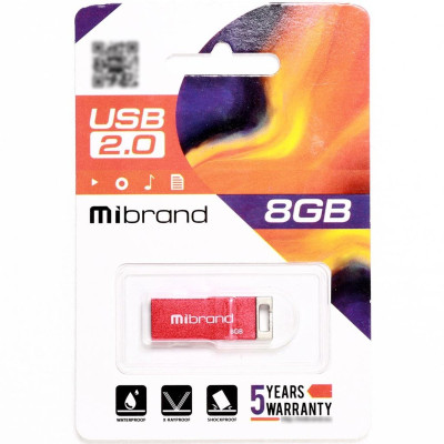 Flash Mibrand USB 2.0 Chameleon 8Gb Red