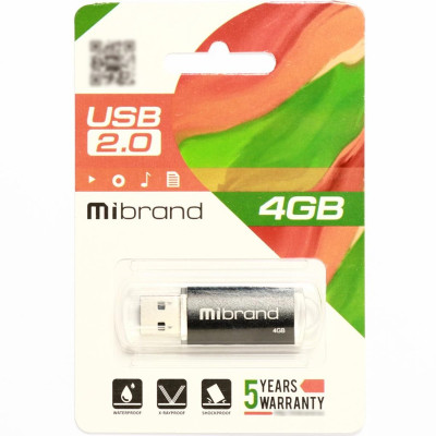 Flash Mibrand USB 2.0 Cougar 4Gb Black