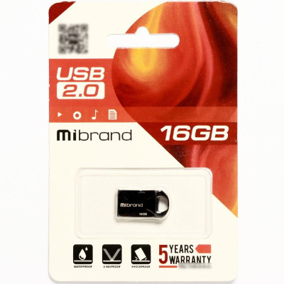 Flash Mibrand USB 2.0 Hawk 16Gb Black