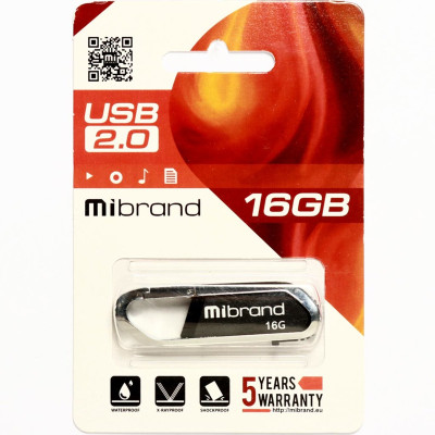 Flash Mibrand USB 2.0 Aligator 16Gb Grey