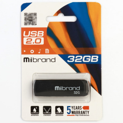 Flash Mibrand USB 2.0 Mink 32Gb Black