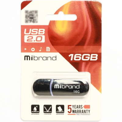 Flash Mibrand USB 2.0 Panther 16Gb Black