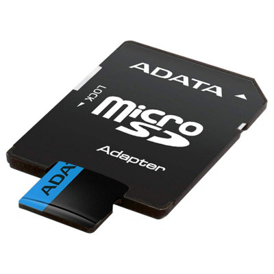 microSDHC (UHS-1) A-DATA Premier 16Gb Class 10 A1 (R-100Mb/s) (adapter SD)