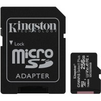 microSDXC (UHS-1) Kingston Canvas Select Plus 256Gb 10 А1 (R-100MB/s) (adapter SD)