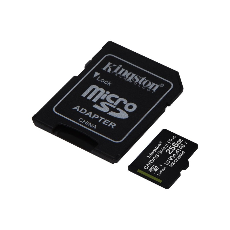 microSDXC (UHS-1) Kingston Canvas Select Plus 256Gb 10 А1 (R-100MB/s) (adapter SD)
