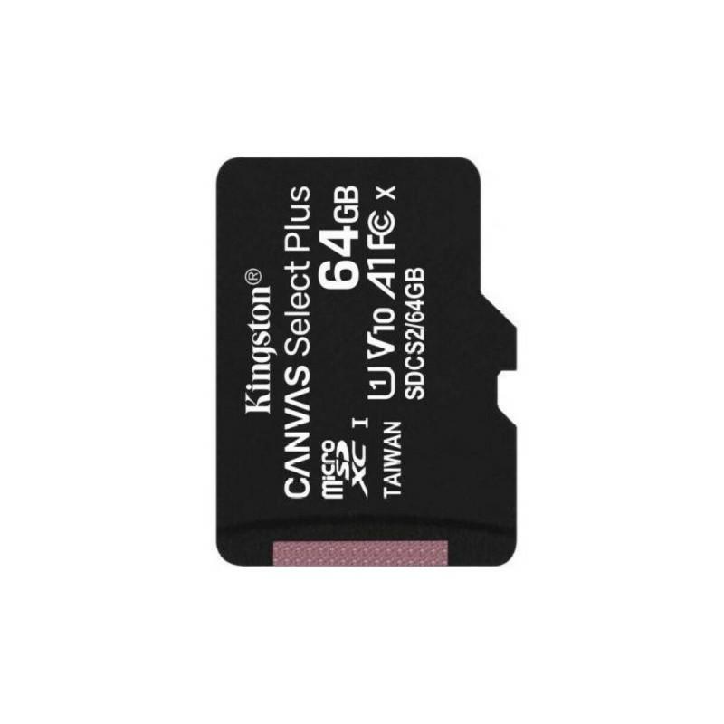 microSDXC (UHS-1) Kingston Canvas Select Plus 64Gb Class 10 А1 (R-100MB/s)